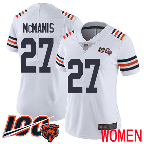 Chicago Bears Limited White Women Sherrick McManis Jersey NFL Football #27 100th Season